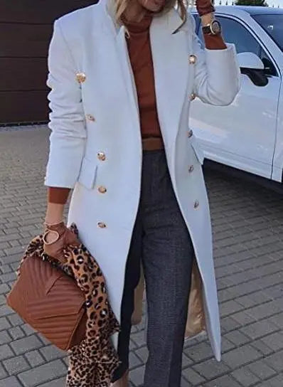 Double Breasted Long Blazers - GLR SHOPPING