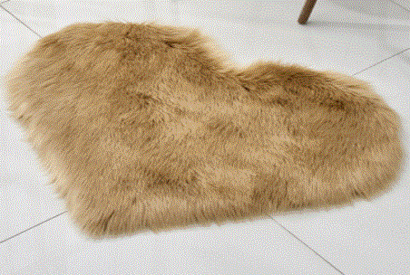 Heart Shape Fluffy Rug - GLR SHOPPING
