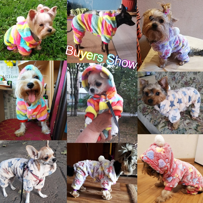 Dog Clothes Pajamas Fleece