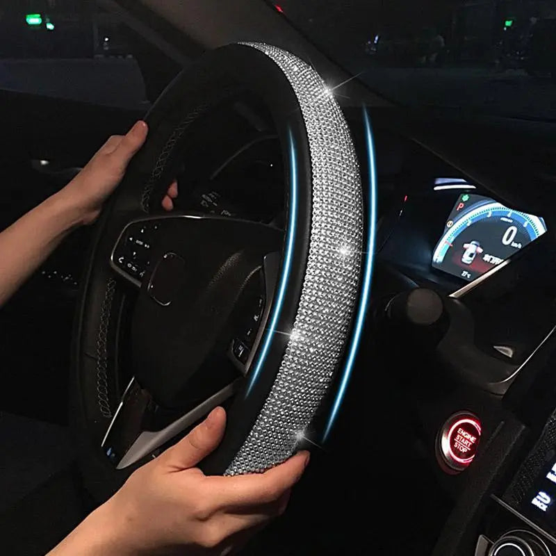 Swarovski Crystal Steering Wheel Cover - GLR SHOPPING