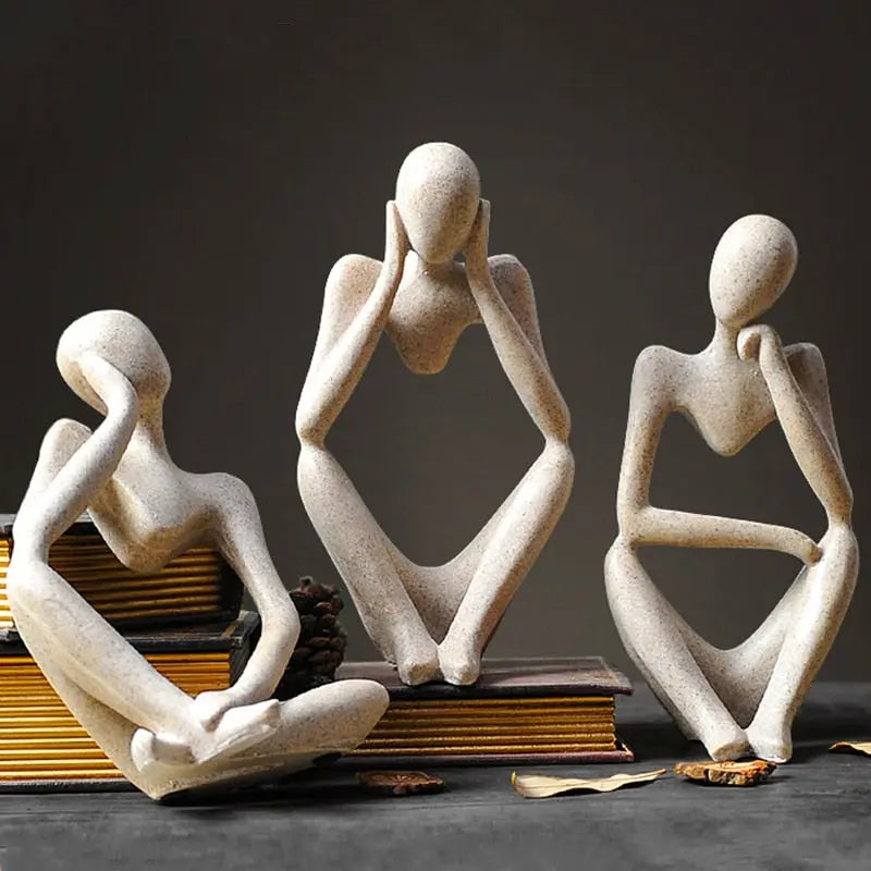 Nordic Art Thinker Statue - GLR SHOPPING
