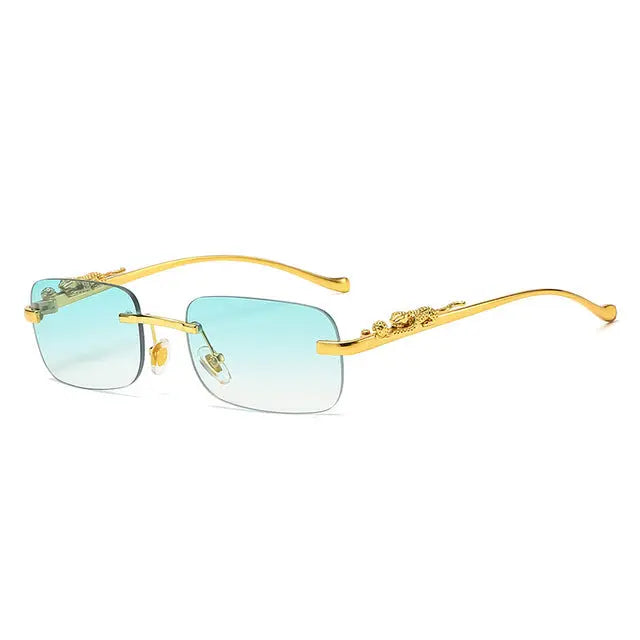 Vintage Rimless Square Sunglasses - GLR SHOPPING