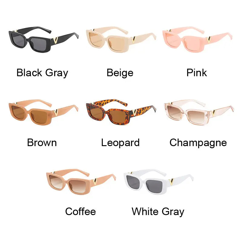 Rectangle Retro Sunglasses - GLR SHOPPING