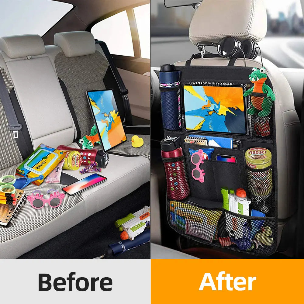 Car Backseat Organizer with Touch Screen Tablet Holder - GLR SHOPPING