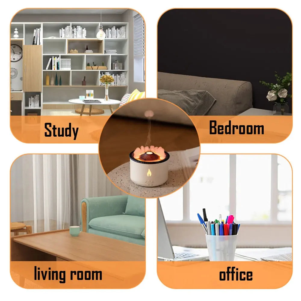 Flame Air Humidifier Essential Oil Diffuser - GLR SHOPPING
