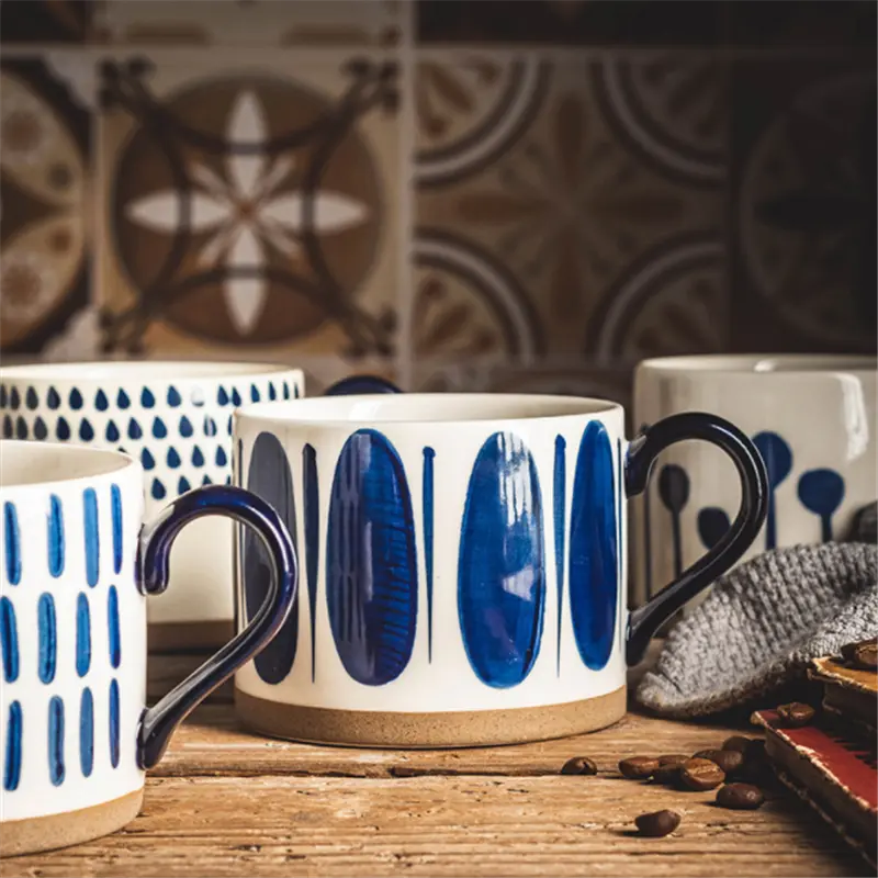 Japanese Style Hand Painted Ceramic Mugs - GLR SHOPPING