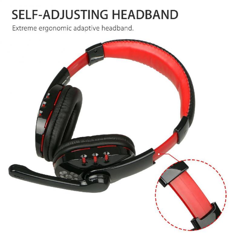 Headset Over Ear Wireless Game Earphones Gaming Headphones Deep Bass Stereo Helmet With Microphone For PC