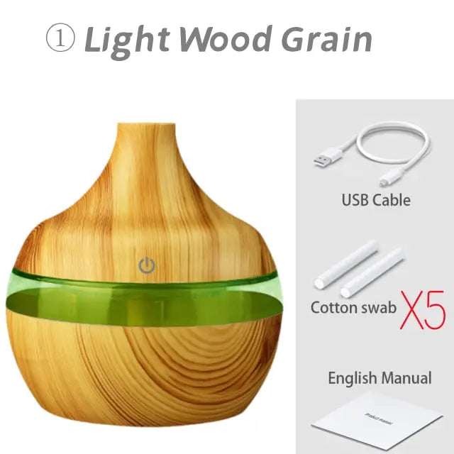 Wood Ultrasonic Air Humidifier - GLR SHOPPING