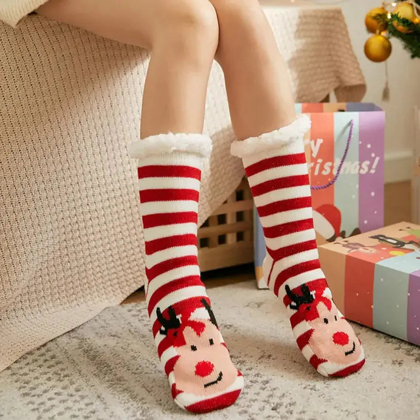 Women's Fuzzy Slipper Socks GLR SHOPPING
