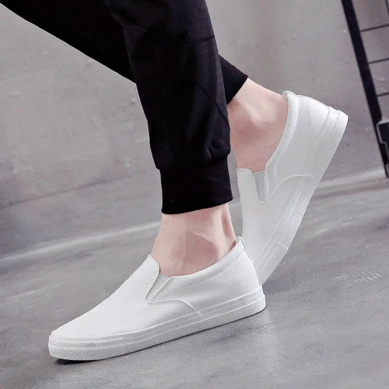 Classic Men Slip On Casual Leather Shoes - GLR SHOPPING