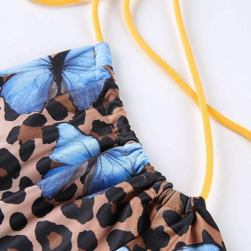 Veronica Leopard Mini Dress - GLR SHOPPING