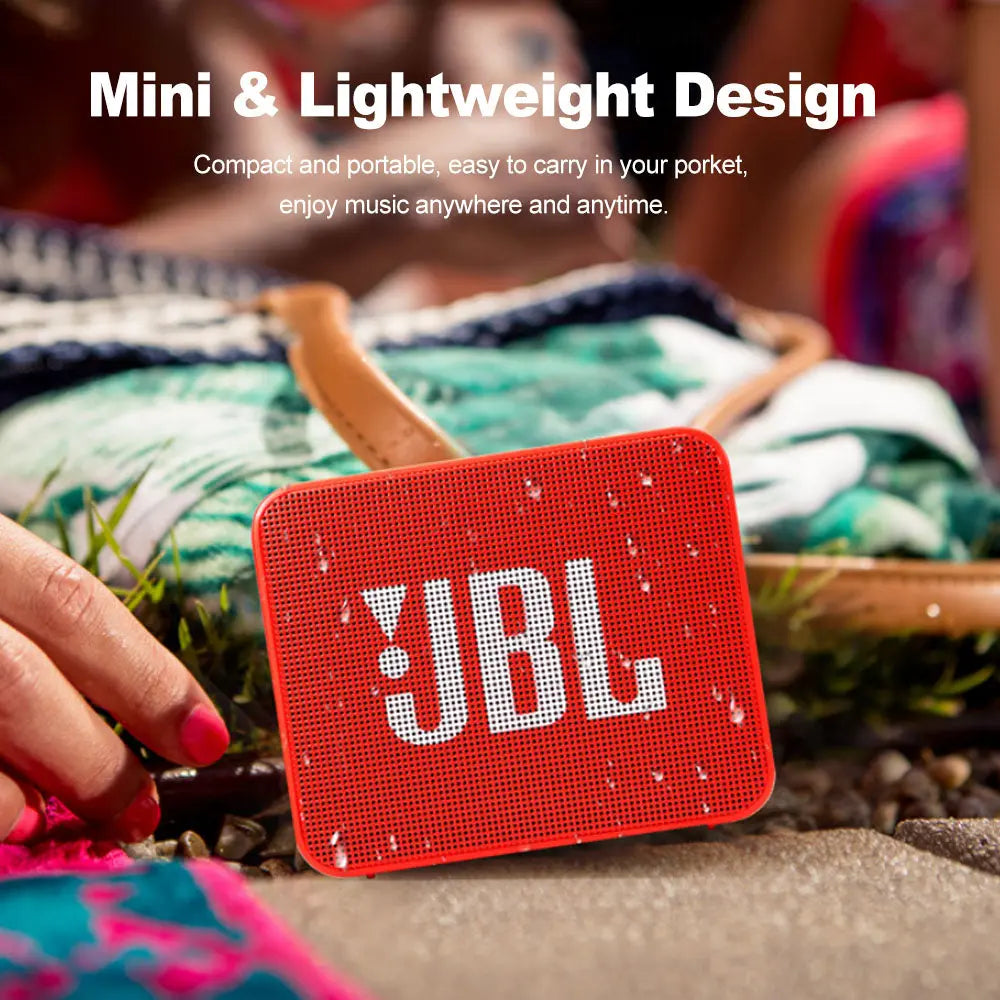JBL GO 2 Wireless Bluetooth Speaker IPX7 Waterproof With Mic - GLR SHOPPING