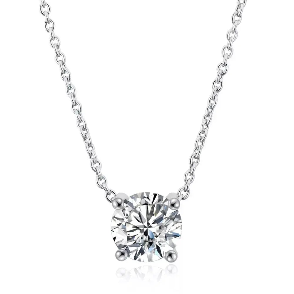 Classic Solitaire Necklaces. Silver or Gold. 10 necklaces per display. - GLR SHOPPING