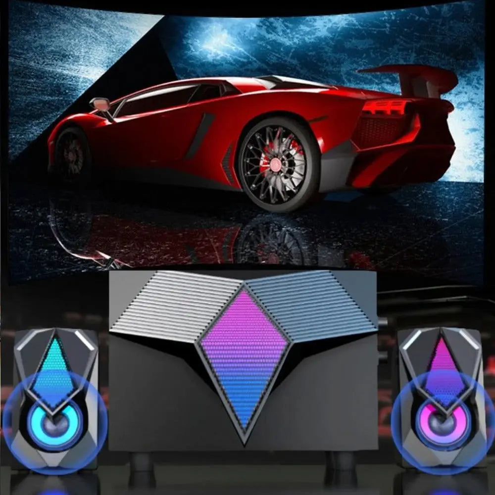 Ninja Dragon RGB Computer Gaming Speakers - GLR SHOPPING