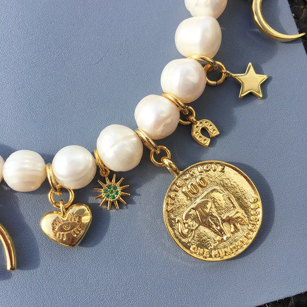 Lucky Charm Pearl Necklace - GLR SHOPPING