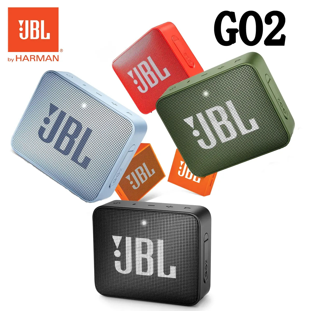 IPX7 Waterproof JBL GO 2 Wireless Bluetooth Speaker for Outdoor - GLR SHOPPING