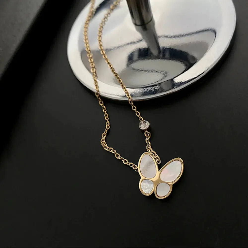 Womens Necklace With Butterfly Pedant - GLR SHOPPING