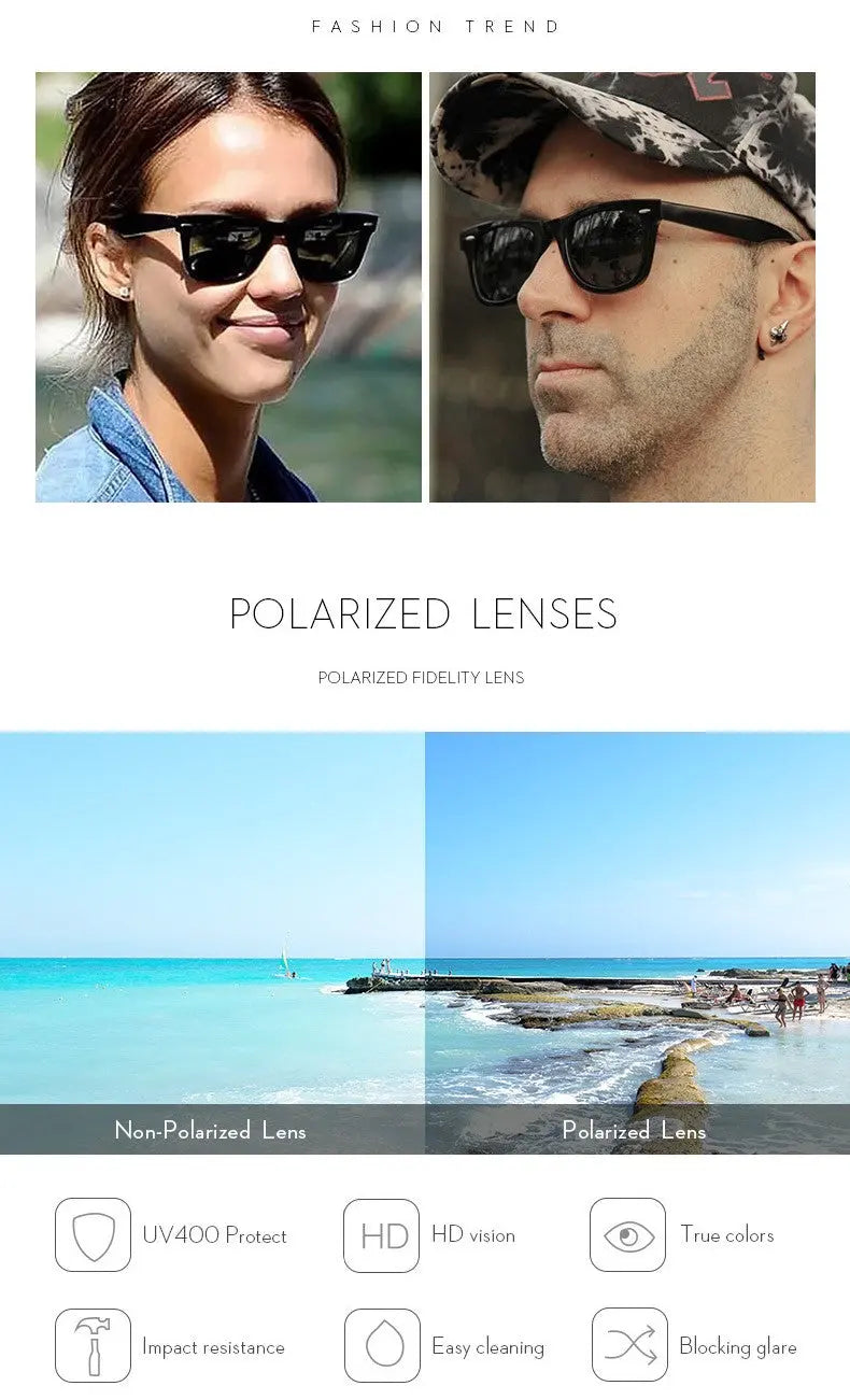 UV400 Men Women Fashion Polarized Sunglasses - GLR SHOPPING