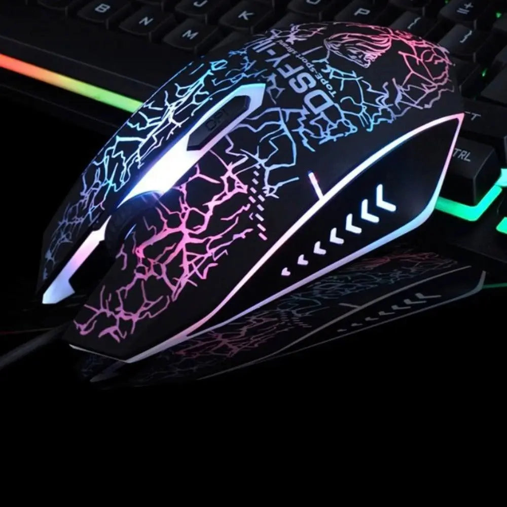 Ninja Dragons Z4 104 Keys LED Flame Gaming Keyboard with 2000 DPI - GLR SHOPPING