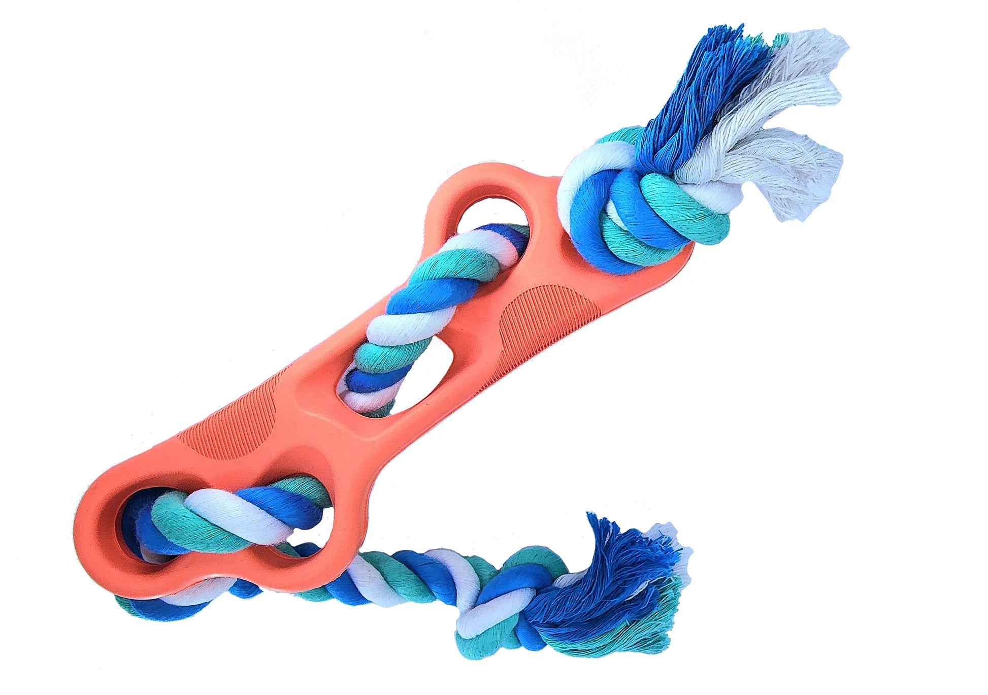 Rubber Bone Dog Chew Toy with Tug Rope -- Great for Active Dogs - GLR SHOPPING