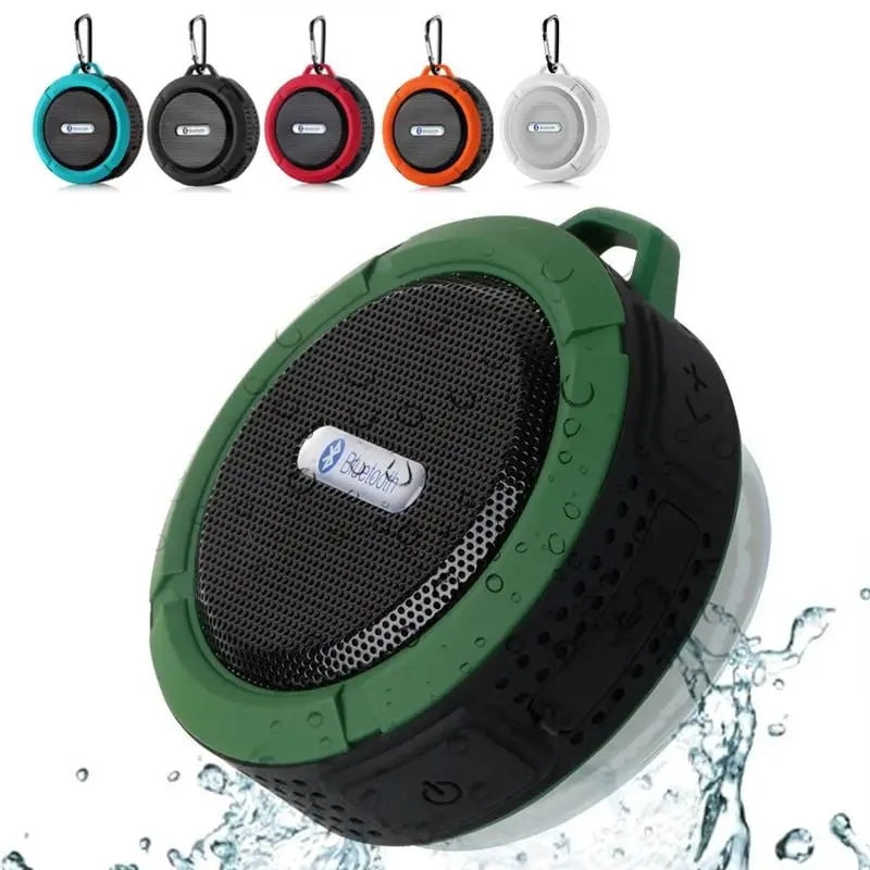 Mini Portable Waterproof Bluetooth Speaker with Suction Cup - GLR SHOPPING