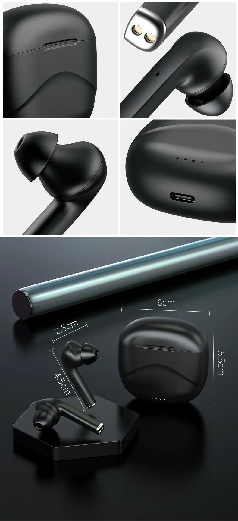 Sports TWS Wireless Bluetooth Earphones for Apple Huawei - GLR SHOPPING