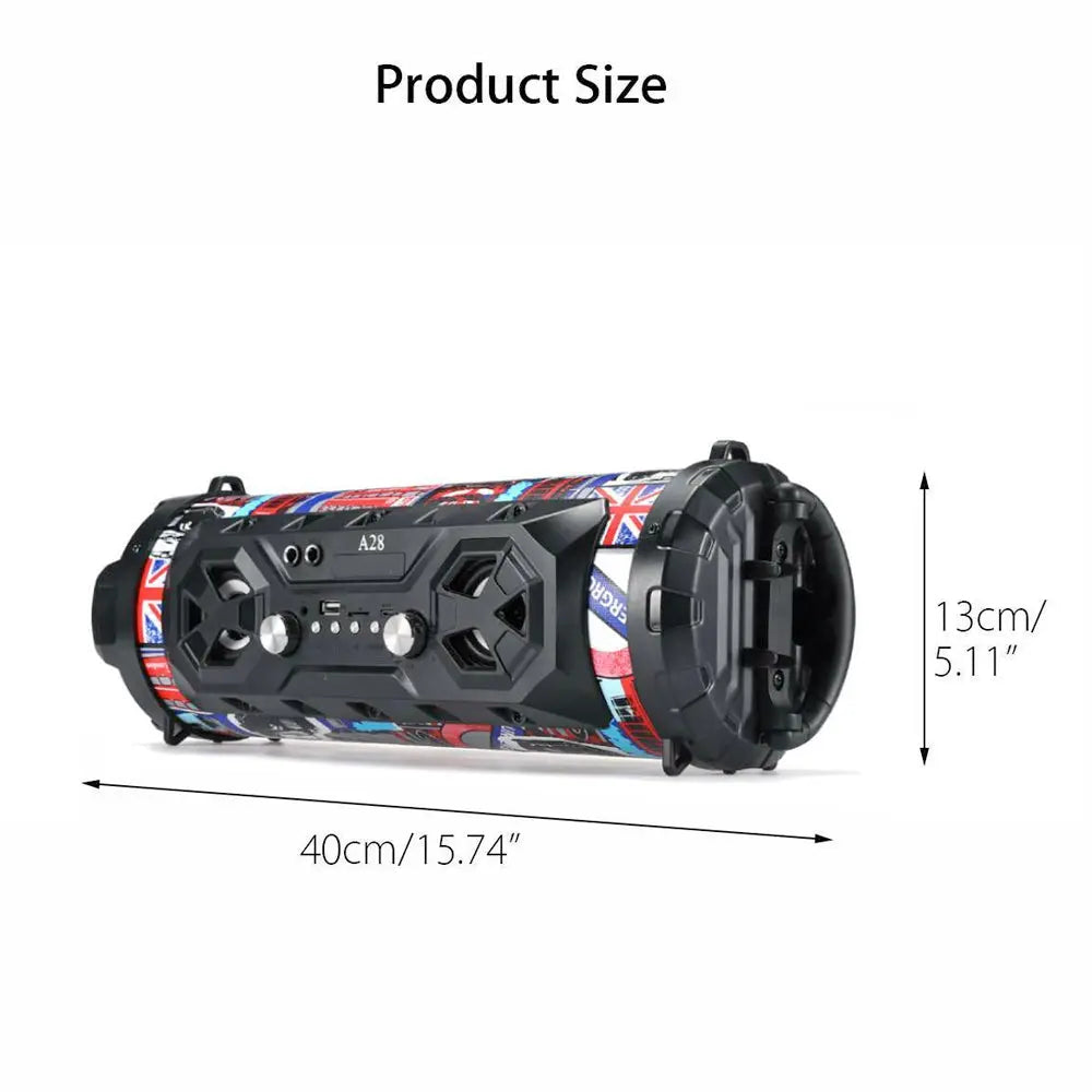 Portable Superior Bass Wireless Boombox with Radio Bluetooth Speakers - GLR SHOPPING