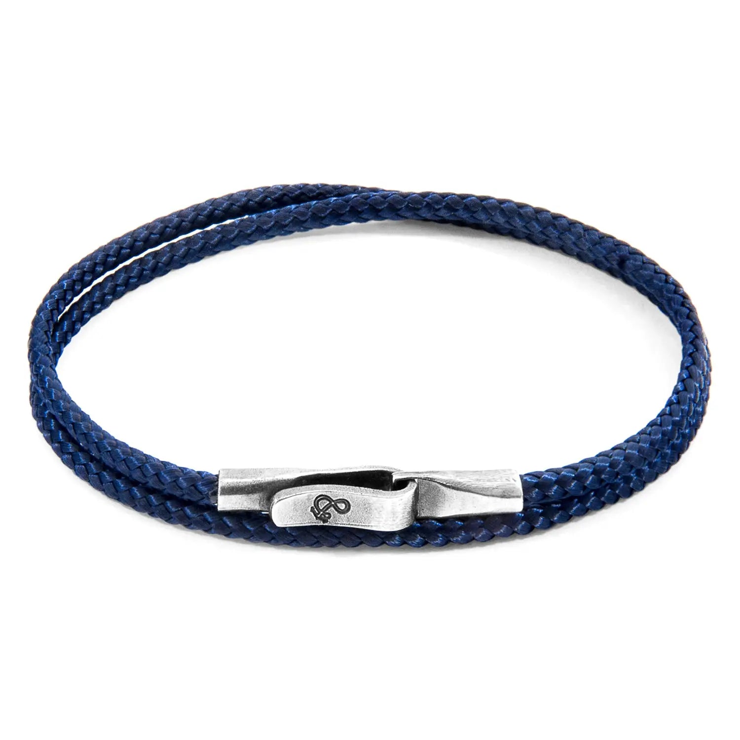 Navy Blue Liverpool Silver and Rope Bracelet - GLR SHOPPING