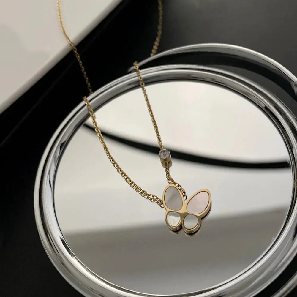 Womens Necklace With Butterfly Pedant - GLR SHOPPING