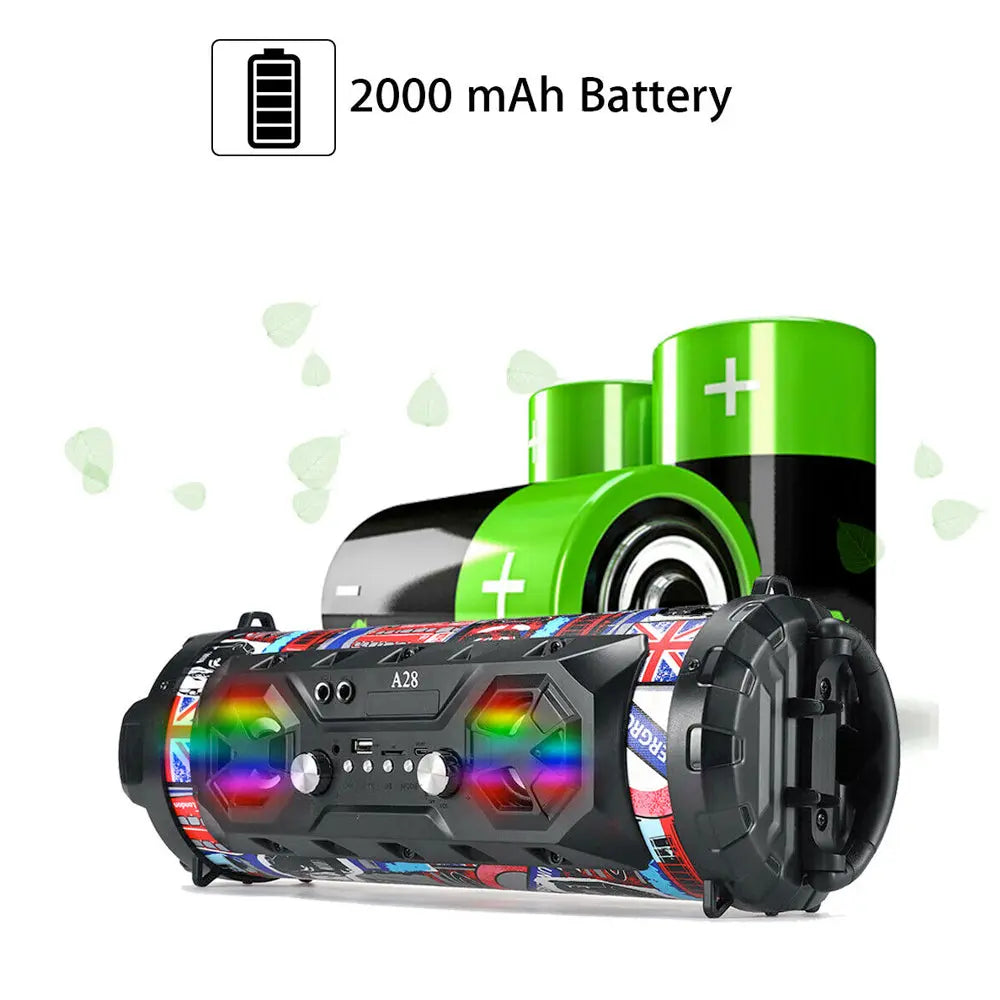Portable Superior Bass Wireless Boombox with Radio Bluetooth Speakers - GLR SHOPPING