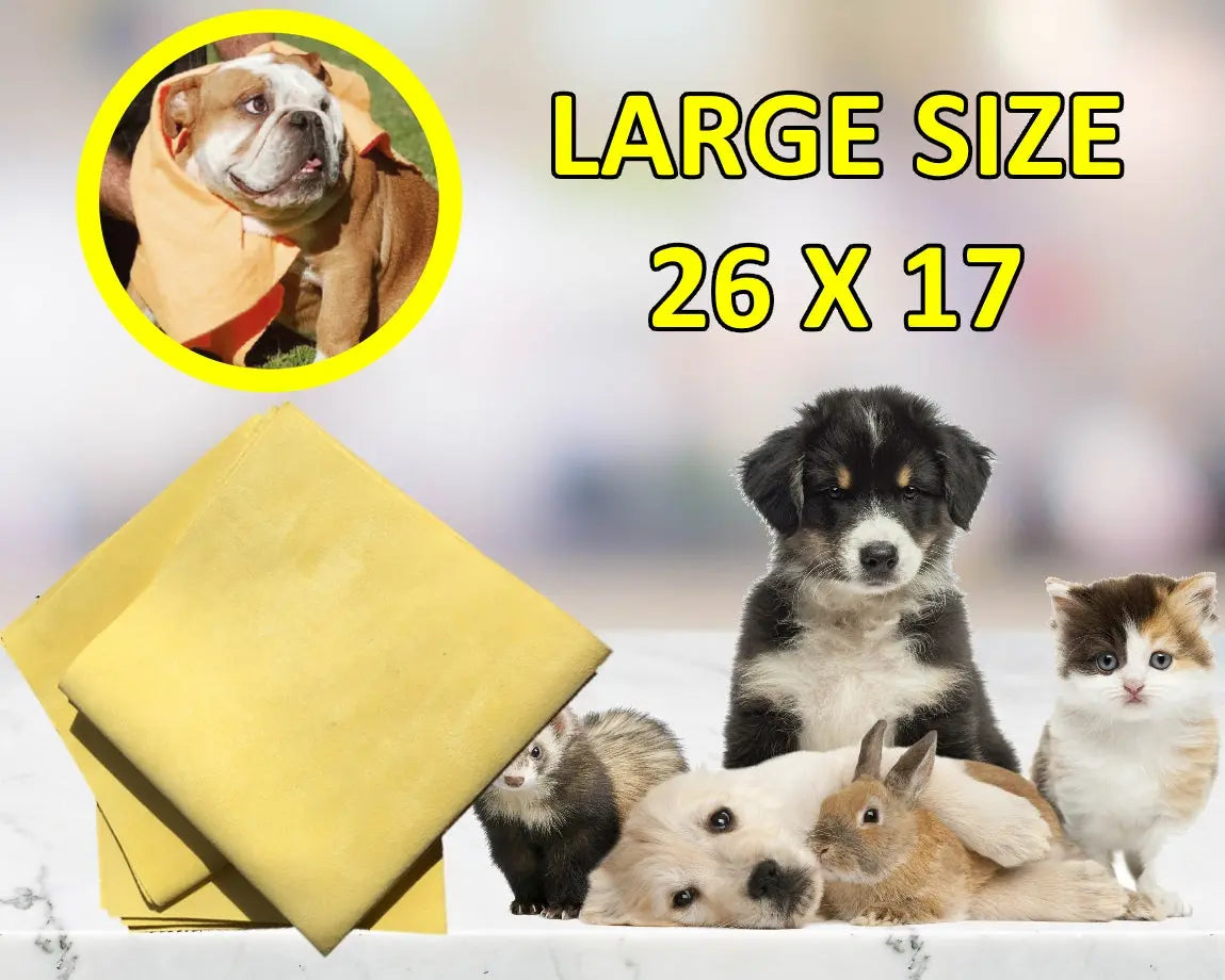 Large Pet Towel, Water Absorber 26x17 Size - GLR SHOPPING