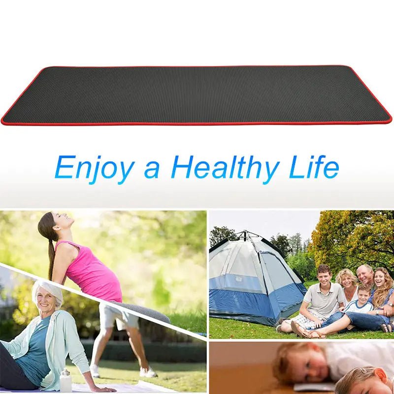 10mm Yoga Mat Extra Thick 1830*610mm NRB Non-slip Pillow Mat For Men Women Fitness Tasteless Gym Exercise Pads Pilates Yoga Mat - GLR SHOPPING