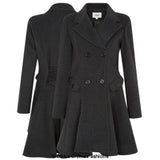 Wool Blend Double Breasted Skater Coat (1102)