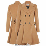 Wool Blend Double Breasted Skater Coat (1102)