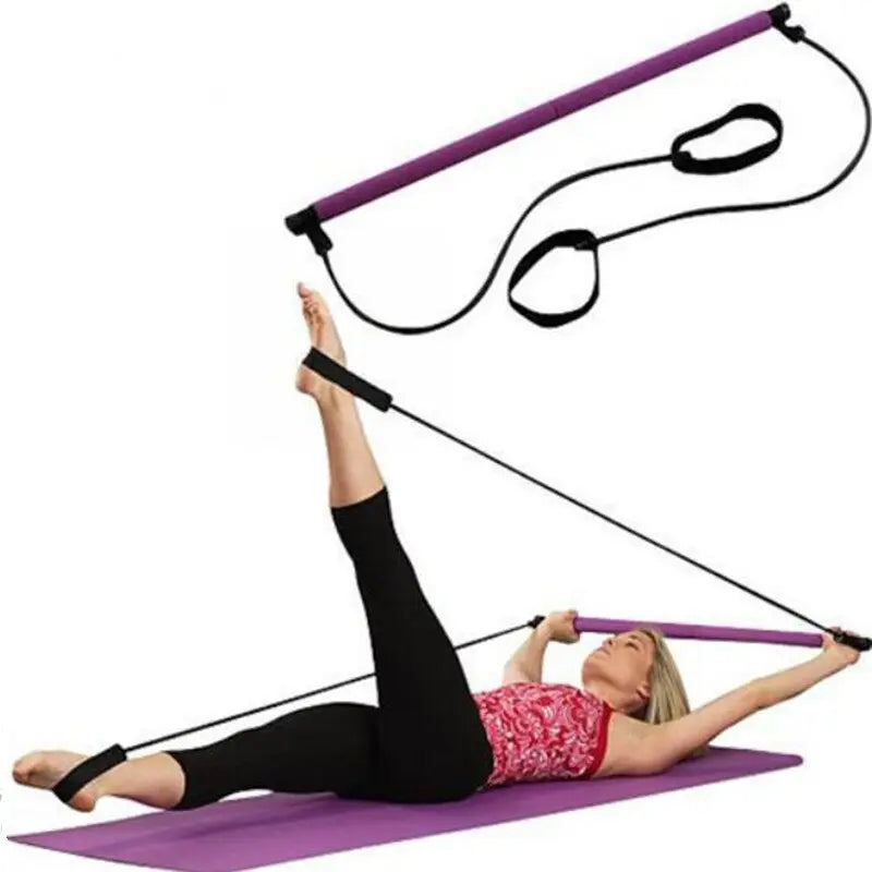 Yoga Spring Exerciser Gym Stick Elastic Rope - GLR SHOPPING