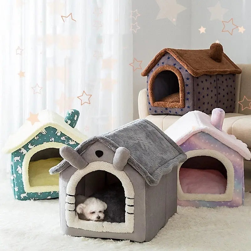 Foldable Deep Sleep Pet Cat House - GLR SHOPPING