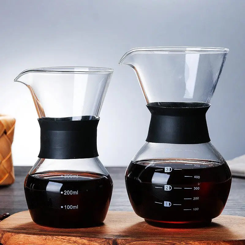 Glass Coffee Kettle with Stainless Steel Filter - GLR SHOPPING