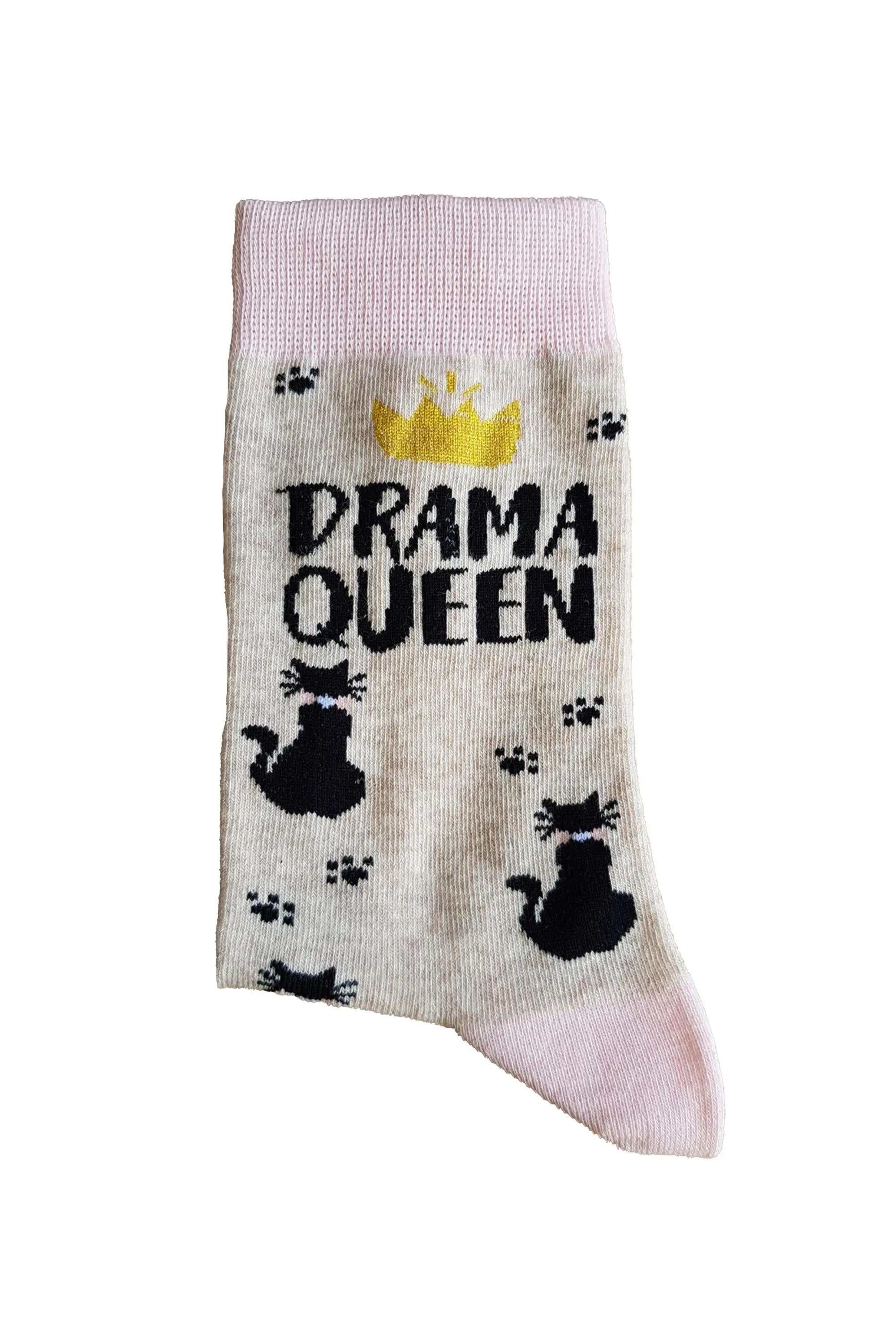 DRAMA QUEEN cotton socks - GLR SHOPPING
