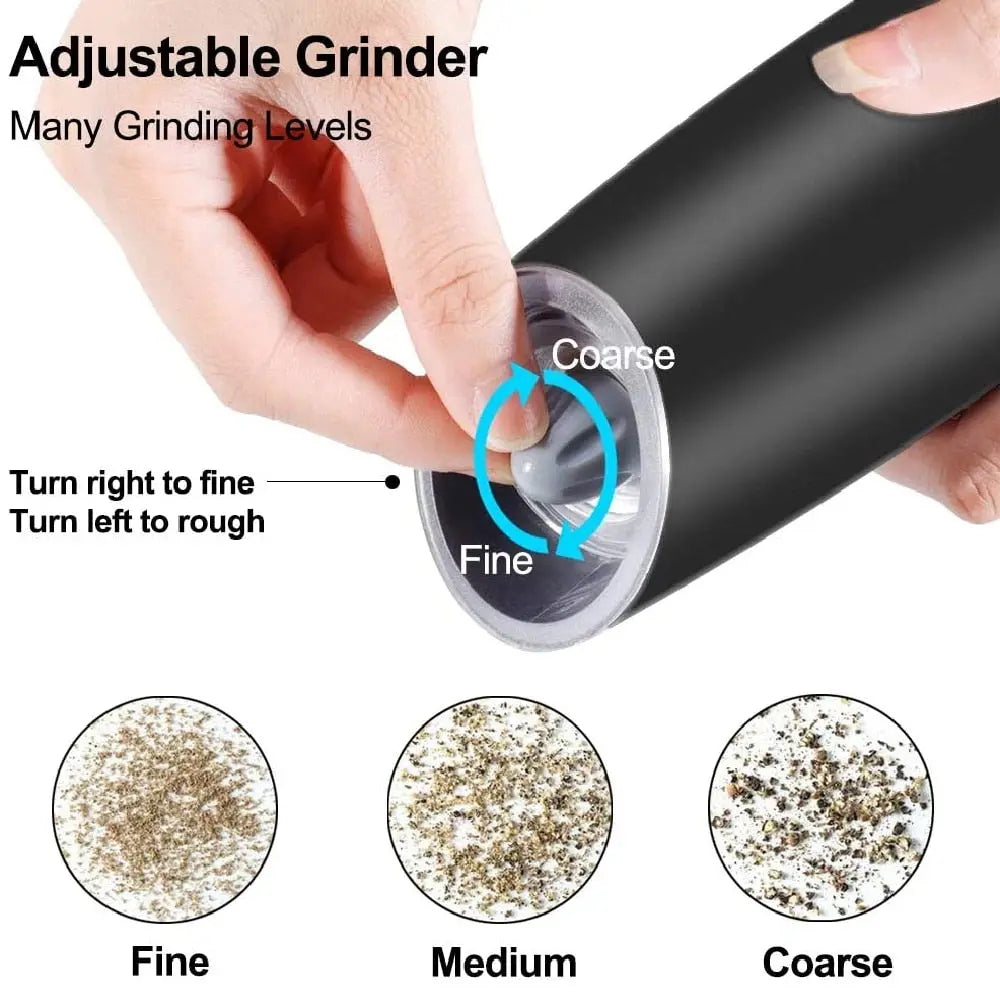 Electric Pepper Mill Stainless Steel Set - GLR SHOPPING