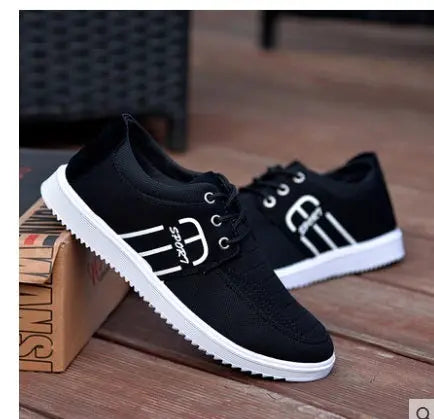Men Canvas Shoes Trend Lace - GLR SHOPPING