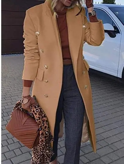 Double Breasted Long Blazers - GLR SHOPPING
