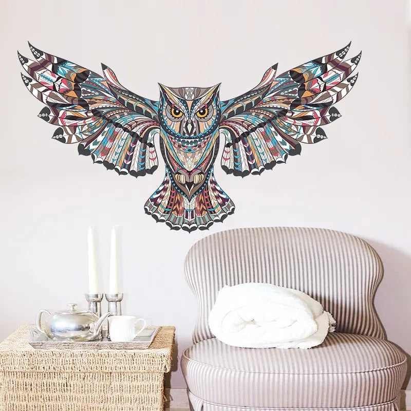 Removable Colorful Owl Wall Stickers - GLR SHOPPING