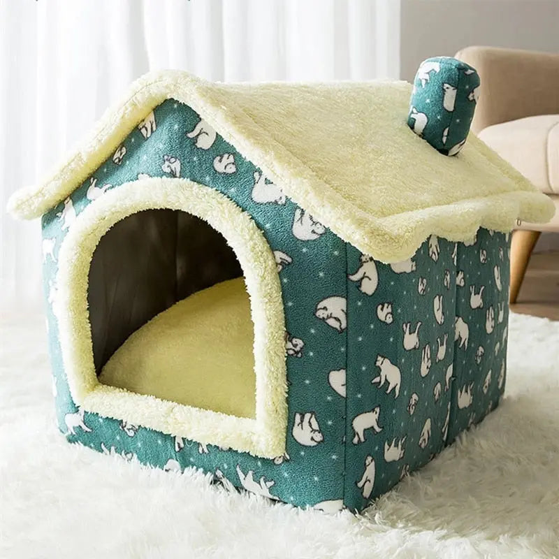 Foldable Deep Sleep Pet Cat House - GLR SHOPPING