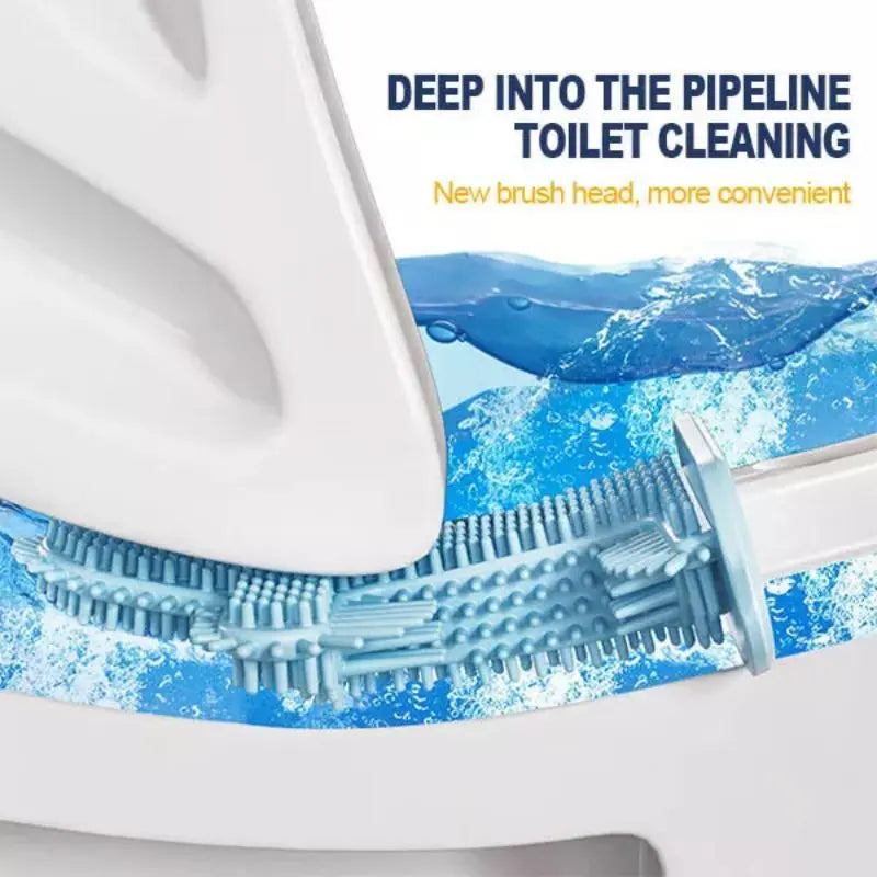 Toilet Brush with Rim Cleaner - GLR SHOPPING