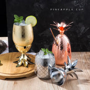 Pineapple Cups Tumbler Wineglass 3 Colors Cocktail Drinking Winebowls Mugs Bar Tools - GLR SHOPPING