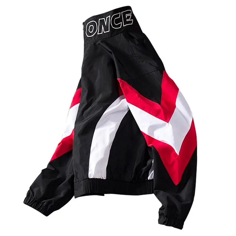Aolamegs Jackets Men Patchwork Jacket Tracksuit High Street Coats Hip Hop Fashion Male Streetwear Couple Windbreaker Jackets - GLR SHOPPING