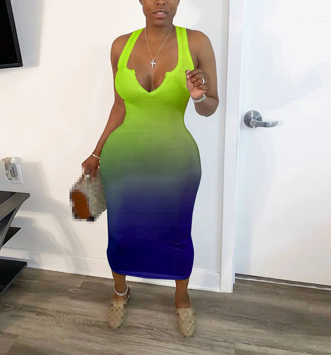 V-Neck Summer Dress - GLR SHOPPING