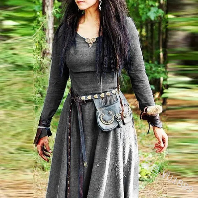 Medieval Long Sleeve Dress - GLR SHOPPING