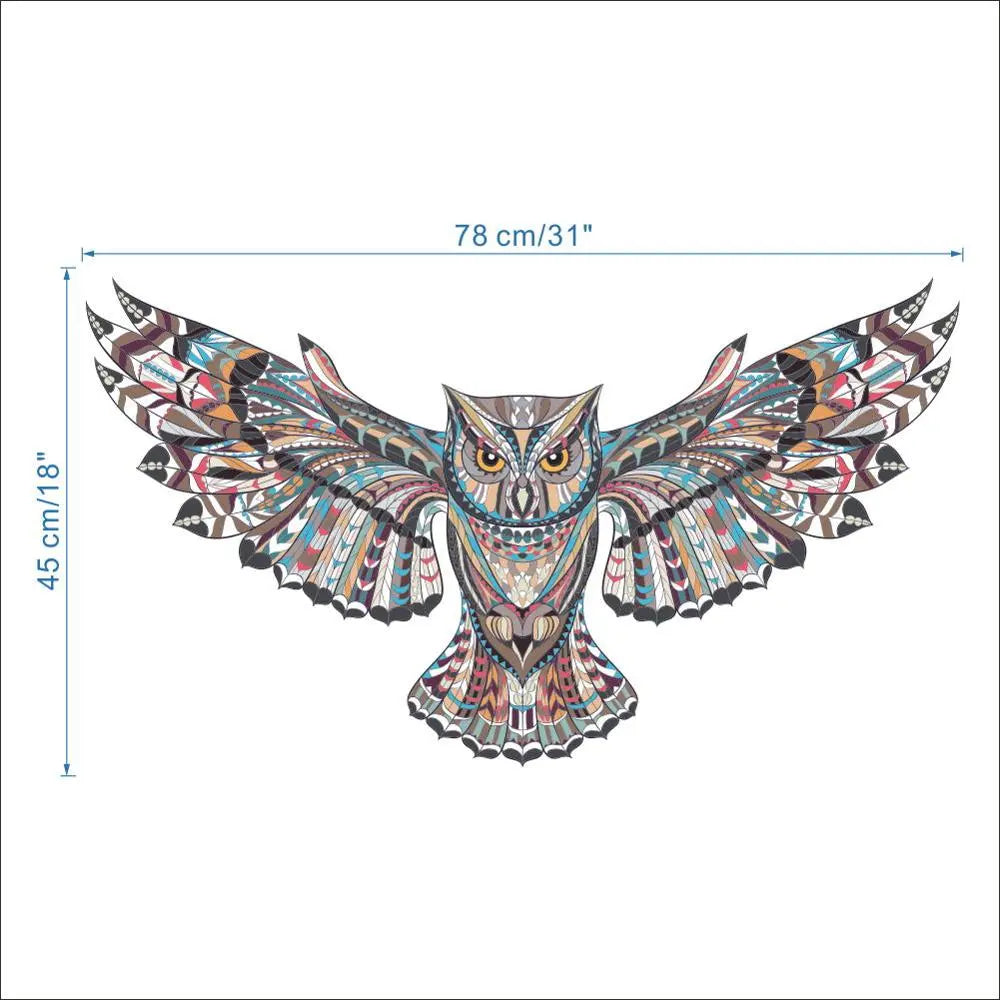 Removable Colorful Owl Wall Stickers - GLR SHOPPING