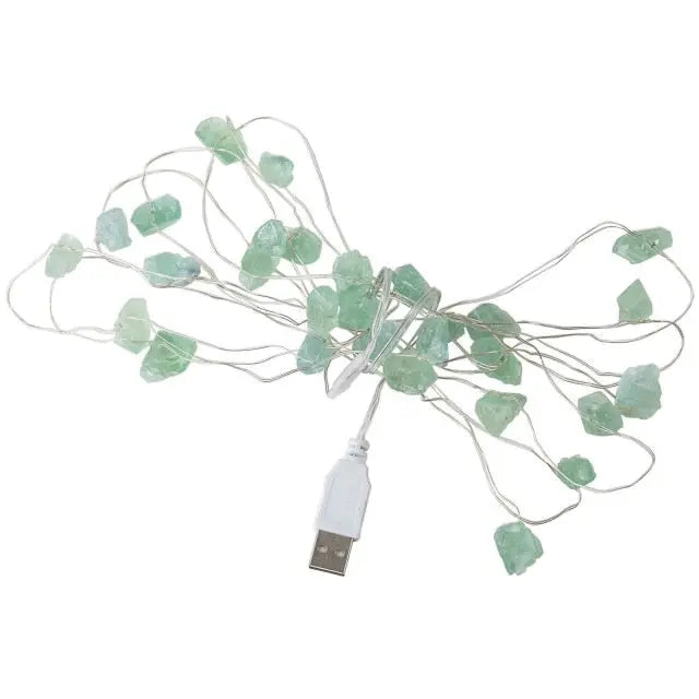 Green Crystal Stone Lamp - GLR SHOPPING